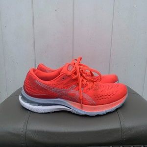 Asics Gel-Kayano 28 Running Shoe Womens Size 7.5 Blazing Coral Orange 1012B047